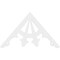 Ekena Millwork Pitch Riley Architectural Grade PVC Gable Pediment, 48"W x 28"H x 1"P (14/12) GPP048X028X100RIL - alternate 2